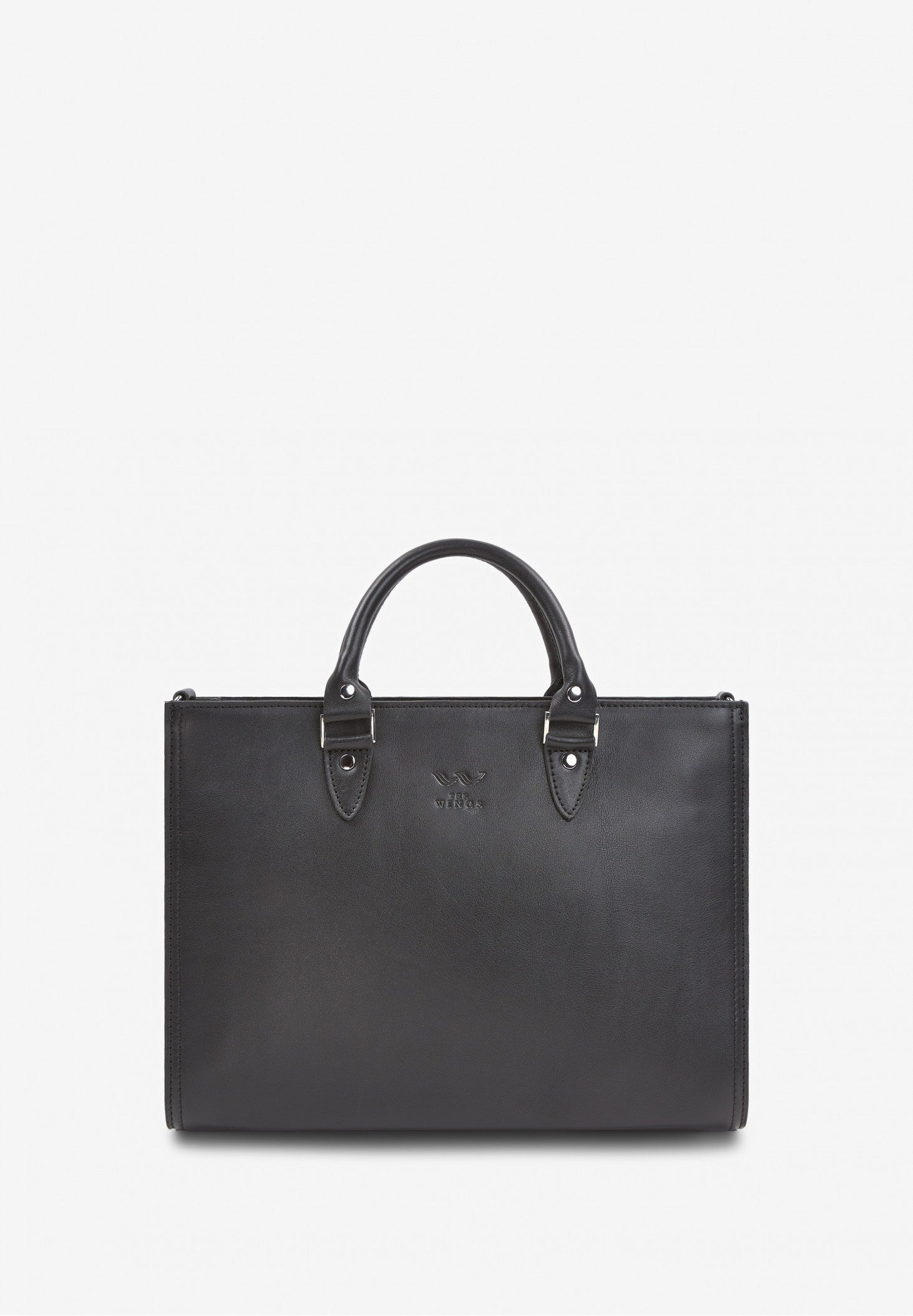 black leather bag for women