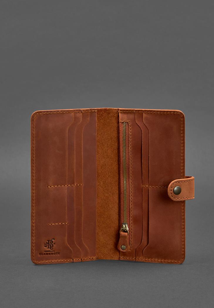 brown leather wallet portmone