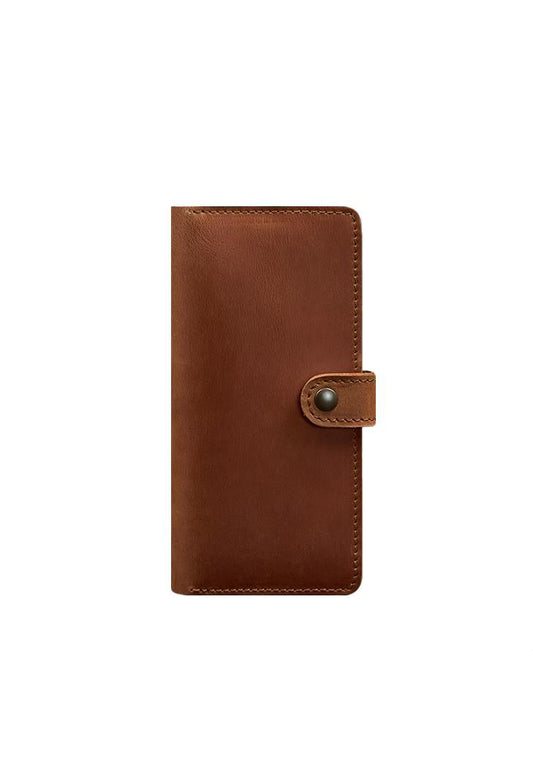 brown leather wallet portmone