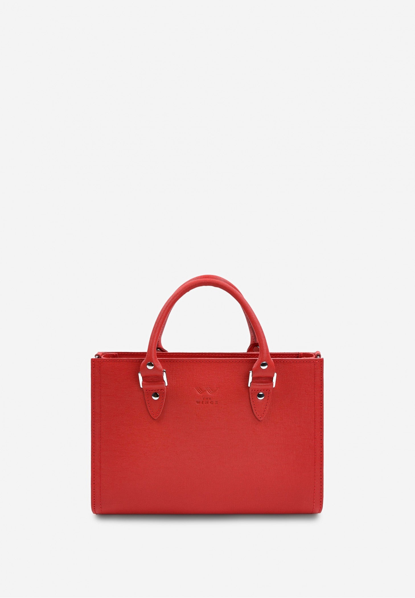 red leather handbag for women