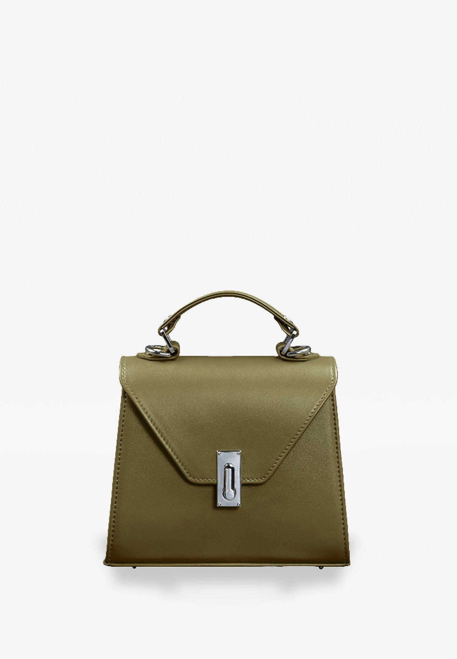 green olive leather handbag for woman