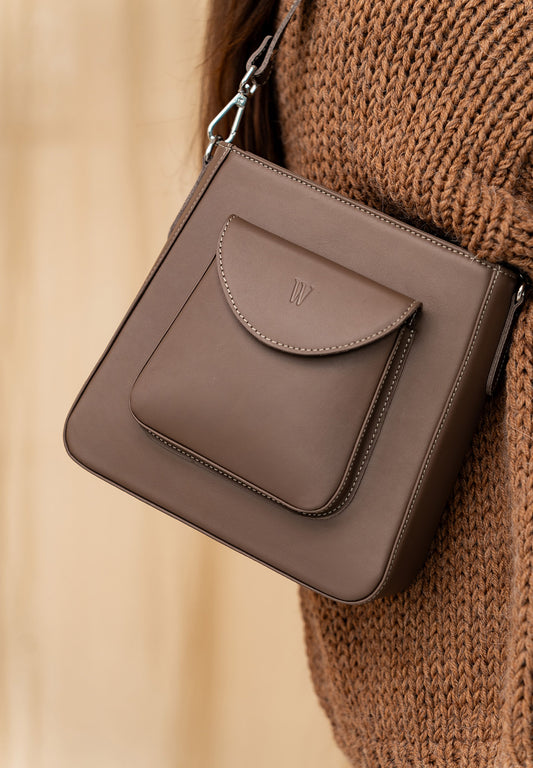 Medium | Women's bag in leather color mocha