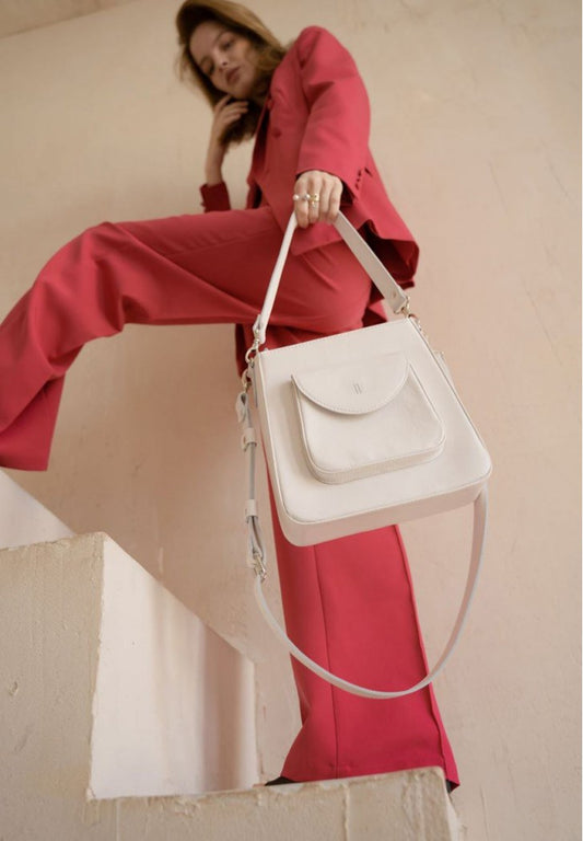 white leather bag for women in chicago