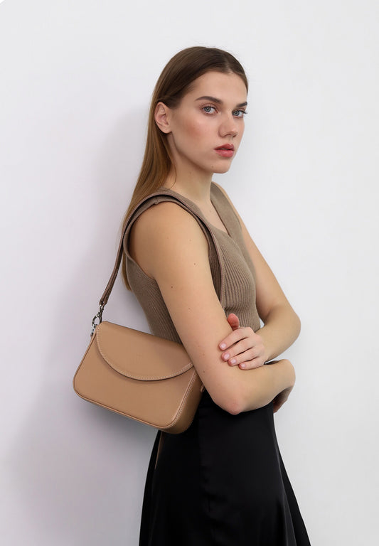 Nude Molly leather bag for women