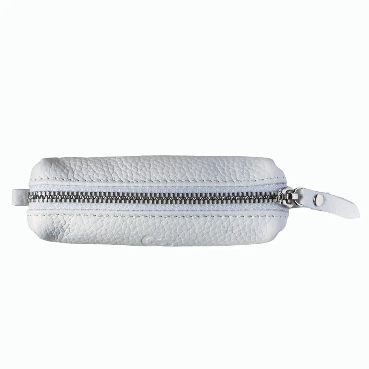 Key Holder Case in white color, crafted from timeless leather 