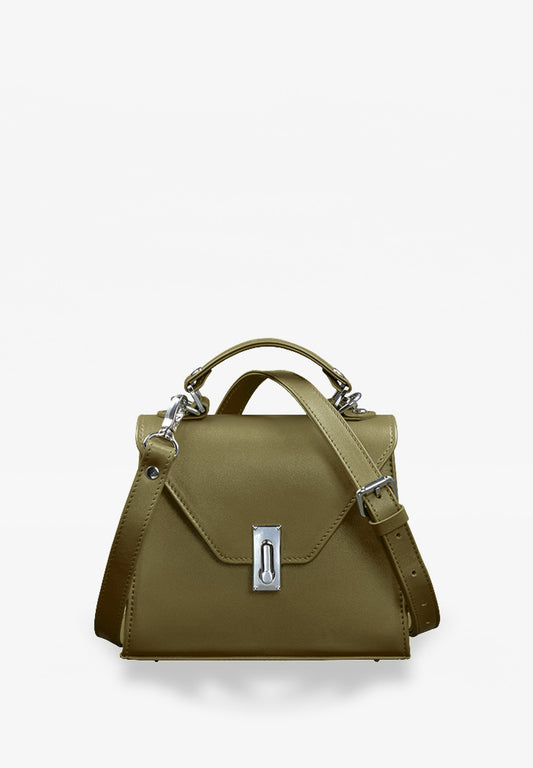 green olive leather bag for woman