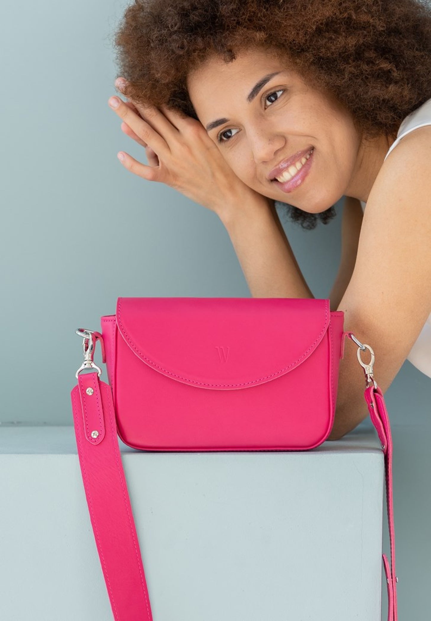  pink leather shoulder bag for women, leather shoulder bag for work, Single strap shoulder bag, Leather satchel bag, Minimalist leather shoulder bag, Genuine leather shoulder bag, leather mini-pouch