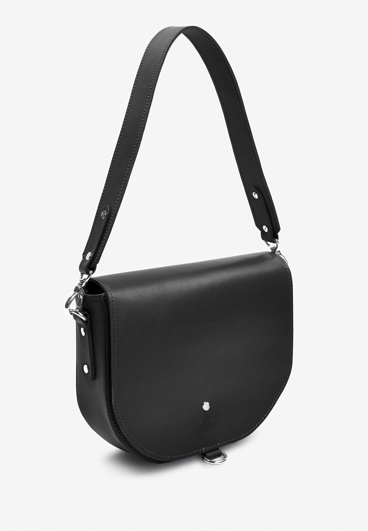 black leather shoulder bag for women, leather shoulder bag for work, Single strap shoulder bag, Leather satchel bag, Minimalist leather shoulder bag, Genuine leather shoulder bag