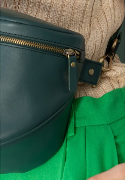 beautiful woman is wearing a Women's leather bag, handmade leather bags, handmade women's leather bags, personalized gifts, handmade genuine leather bag, leather accessories, handmade leather accessories, coach bag, bag aesthetic, tote bag, shoulder bag, green leather crossbody bag